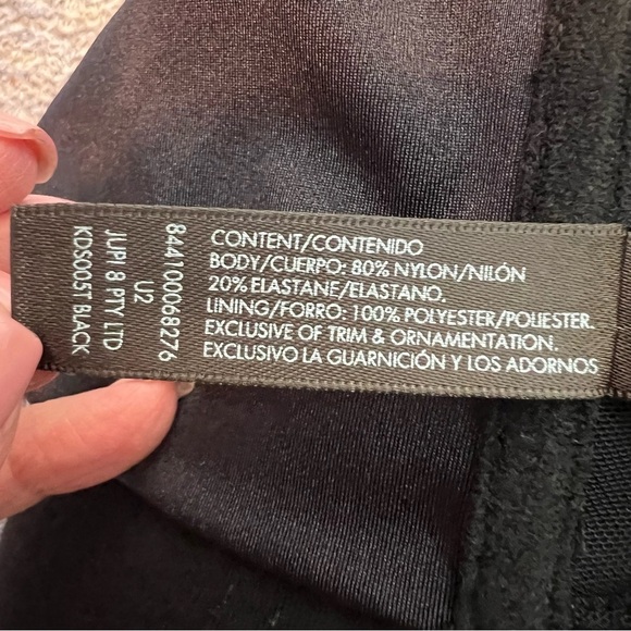 Kardashsian Kollection Swimwear Black Rhinestone Halter Top Women's Size XL - Picture 8 of 8